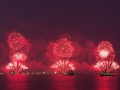 Firework display on the evening after the International Fleet Review on the 28th June.